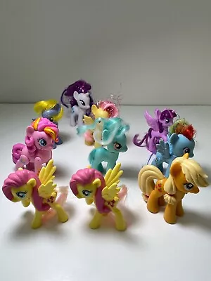 Lot Of 10 MY LITTLE PONY Figures * MIXED SIZES - B13 • $10.99