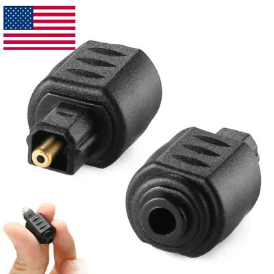 Optical 3.5mm Female Mini Jack Plug To Digital Toslink Male Audio Adapter USA • $1.53