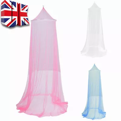 Mosquito Net Double Single Queen Canopy Bed Curtain Dome Stopping Fly Insect UK • £5.49