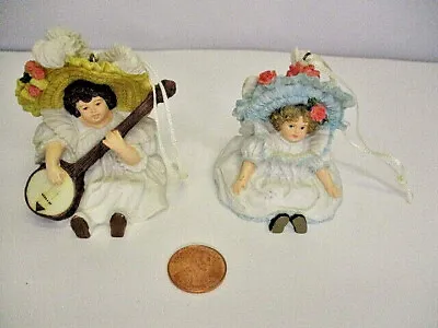 Vtg Maud Humphrey Bogart 1991 Sarah 915165 Susanna 915122 (2) Hanging Ornaments • $3.29