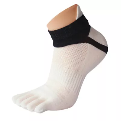 1 Pair MenMesh Meias Sports Running Five Finger Toe Socks WT Womens Large Socks • $6.25