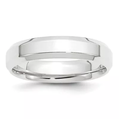 Platinum 5mm Edge Classic Wedding Band Ring Size 11 • $957