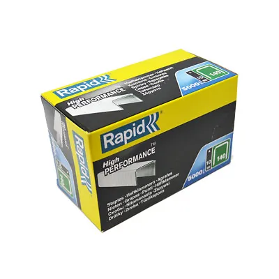 £17.99 • Buy Rapid R34  / 140 Series Staples (Flatwire / Proline)  6, 8, 10, 12mm 5000 Pack 