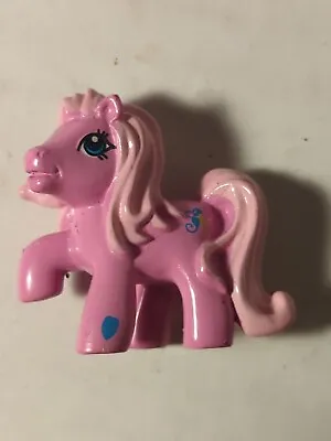 My Little Pony Mini Figure 2” PVC Cake Topper Figure Pink With Heart  • $11.27