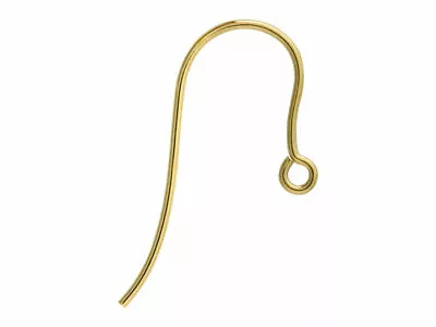 9ct Yellow Gold Hook Earring Jewellery Wires Fasteners Easy Fit Hooks 5 X Pair • £76.97