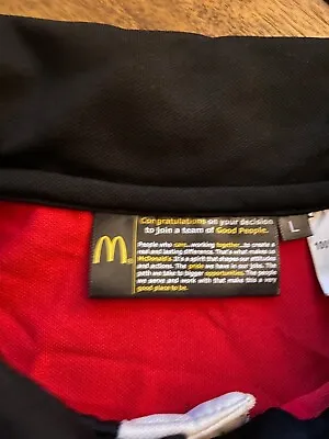 McDonalds Employee Work Shirt #55 Large 3-button • $10.49