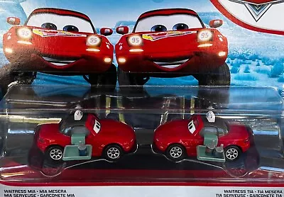 Disney Pixar Cars 3  2 Pack Waitress Mia & Waitress Tia   New In Packageship Ww • $19.99