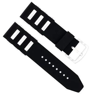 22mm Silicone Rubber Diver Watch Band Strap For Invicta Russian 1326 7371 Black • £19.24