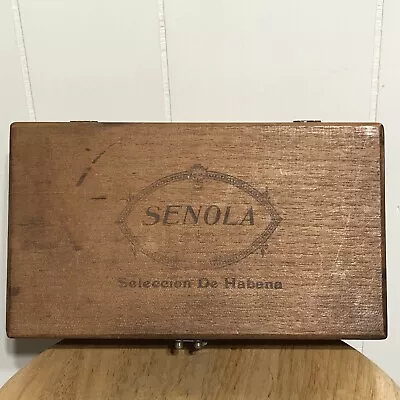 Selona Seleccion De Habana Vintage Wood Cigar Box With Clasp • $10