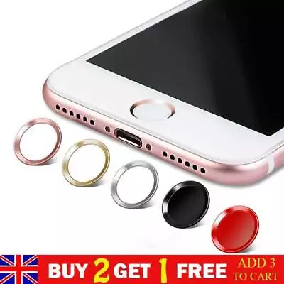 2Pcs Quickly Unlock Finger Print Home Button Sticker Touch ID For IPhone 7 5S 6S • £2.89