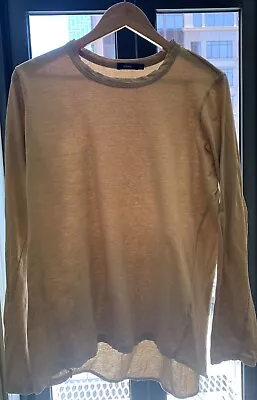 BASSIKE 100% Organic Cotton Round Neck Long Sleeve Asymmetrical Tunic Top Size M • $39