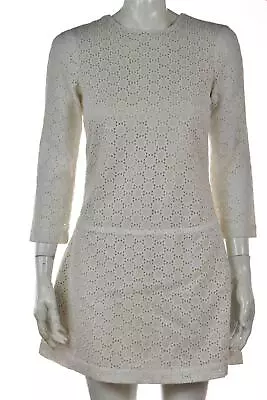 By Malene Birger Womens Dress Size 32 White Sheath Above Knee 3/4 Sleeve • $29.99