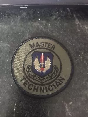 Rare Vtg 70s 80s Master Technician Patch 3” USAF Subdued US Air Force Europe • $5.80