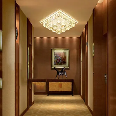 Luxury Modern Home Decorative K9 Crystal Ceiling Light LED Bedroom Chandelier US • $19.95