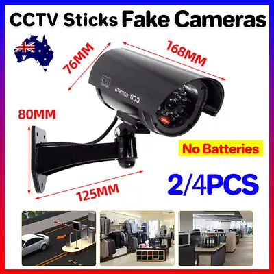 2/4 Sets Flash LED Light Fake Dummy Camera Night Security Surveillance CCTV • $16.66