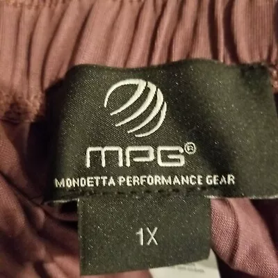 Mondetta Performance Gear MPG Womens Pant Dusty Rose Drawstring Relaxed Size 1X • $11.77