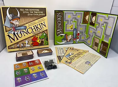 Steve Jackson Games Munchkin Deluxe Board Game - SJG1483 Complete Mint Condition • $21.99
