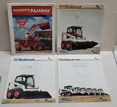 Lot Of 4 Melroe Bobcat Skid Steer Loader Equipment Catalog Manual Booklets • $42.50