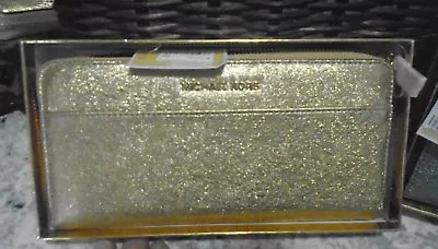 Michael Kors Wallets Travel Pouch Phone Case Wristlets Gold Silver Blue Pink MK • $79