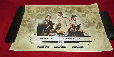 2012 Auburn Heisman Statue Unveiling Commemorative Poster - Cam Bo & Pat • $19.99