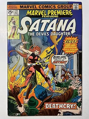 Marvel Premiere #27 (1975) 1st Solo Satana The Devil’s Daughter “Deathcry” VF • $7