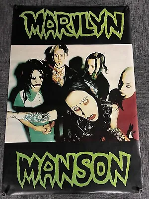 VINTAGE MARILYN MANSON 1994 RARE Jumbo Poster 39” X 59” Portrait Era • $250