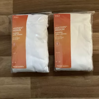 Two Packs Of Marks And Spencer Thermal Long John Boys  13-14 Years 28 3/4 Inch W • £12.99