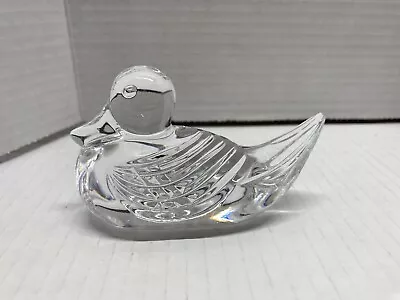 Waterford Crystal Mallard Duck Figurine Paperweight 4  • $22