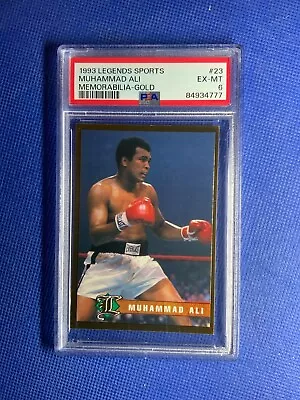 1993 Legends Sports Memorabilia GOLS#23 MUHAMMAD ALI Boxing Legend PSA 6 • $40