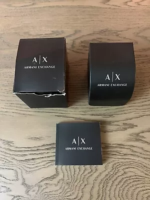 Genuine Emporio Armani Men's Watch - Boxed Designer Black Watch Style AX5256 • £59.99