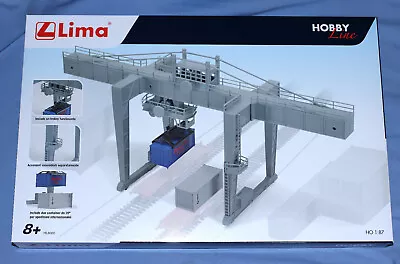 Lima Hobby Line HL8000 Container Crane HO 1:87 (includes 2 Containers) Suite OO • £38.95