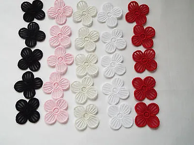 5pcs - Embroidery Guipure Lace Flower Motif - AppliqueWedding Patch - 4cm • £2.29