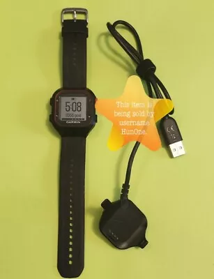 Garmin Forerunner 25 GPS Running Watch With Charging Cable Good Condition • $45