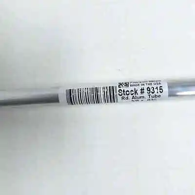 K&S Metals: Round Aluminum Tube 3/8  OD X .035  Wall X 36  Long • $6.29