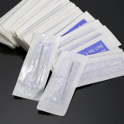 $10.25 • Buy 100pcs 3F Disposable Sterilized Tattoo Needles Permanent Makeup Tattoo Supplies