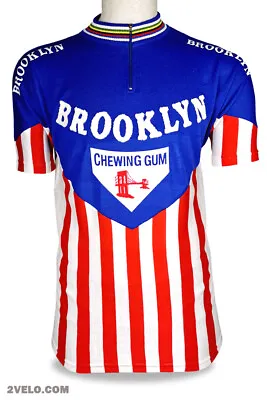 $109 • Buy BROOKLYN 1973 Vintage Style Wool Jersey, New, Maglia, Maillot, Size L