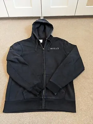 Mens Jack Wills Black Zip Up Hoodie Size M • £9.99