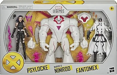 Marvel Legends Hasbro Psylock Nimrod Fantomex 3 Pack Exclusive 6  Figures | NEW • $82.99
