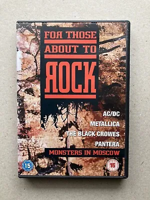 For Those About To Rock We Salute You DVD AC/DC Metallica Black Crowes OOP • £29.59