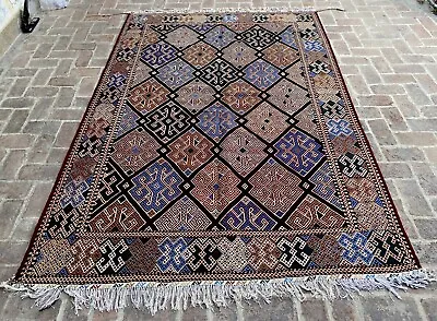 Handmade Afghan Kuchi Design Kilim Rug • $1600