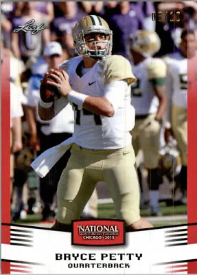 BRYCE PETTY 2015 Leaf Rookie RED NSCC VIP Exclusive RC #/10  • $24.99