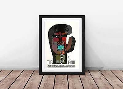 Muhammad Ali V Frazier Boxing  FightFramed Print Wall Art Picture A1 A2 A3 Size • £30.98