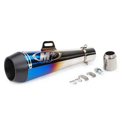 Universal 38-51mm Motorcycle Exhaust Muffler Pipe With DB Killer Slip On Exhaust • $55.44