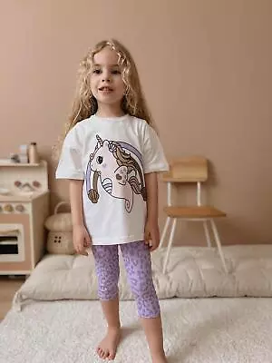 NWT Zara Unicorn Set Of Shirt And Capri For Baby Girl • $29.99