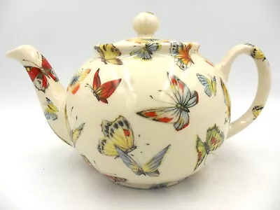 £22.99 • Buy Heron Cross Pottery Butterfly Design 2 Cup Teapot Made In UK.