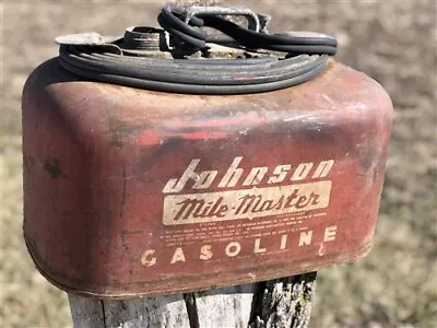 6 Gallon Johnson Mile Master Gasoline Gas Fuel Tank Gas Can Boat Vintage A10 • $99