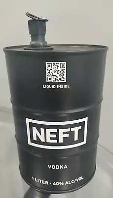 NEFT Metal Vodka Bottle - Oil Drum - Rare • $10