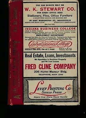 Indianapolis IN City Directory 1922 Indiana R L Polk • $95