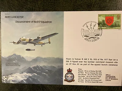 RAF Cover Vulcan Bomber BMk2 Flown - 617 SQUADRON DISBANDED - AVRO LANCASTER • £1.99