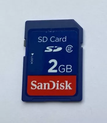 SanDisk Class 2 2GB SD Card - Tracked Postage • $10